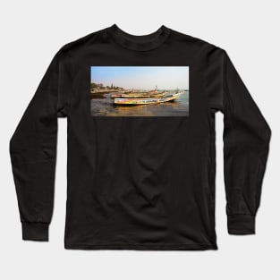 Pointe Sarene Fishing Boats Long Sleeve T-Shirt